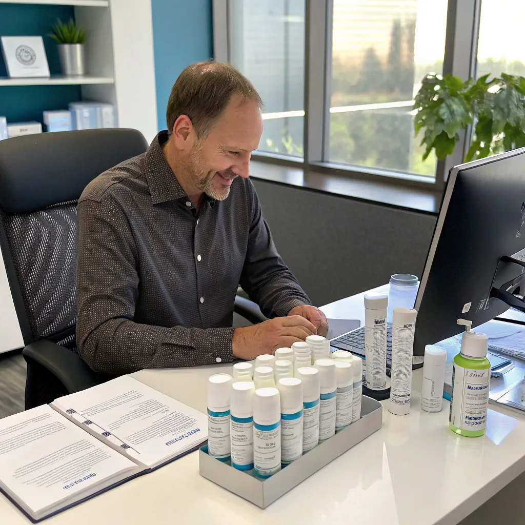 Michael Turner using XORALYTHES products in his office